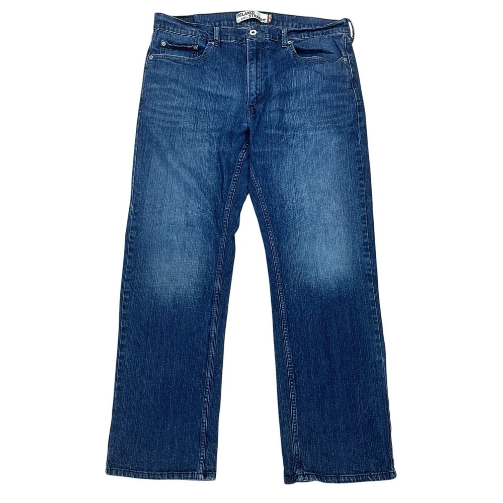 Levis 559 Relaxed Straight Jeans Mens 36x32 (Fits 36x31) Medium Wash Blue Denim